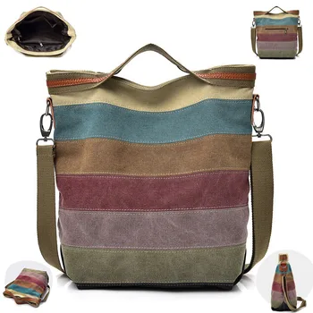 Модные Женские сумки, Дизайнерская сумка-тоут через плечо для дам, Женская сумка-мессенджер для девочек, холщовая сумочка-клатч в стиле Бохо