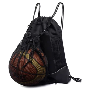 Модный Легкий Баскетбольный Рюкзак Для занятий спортом на открытом воздухе, Дорожная сумка Круглой Формы С Регулируемым плечевым ремнем, сумки на шнурке