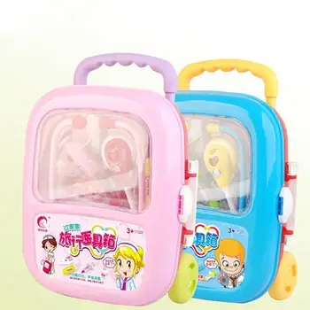 Набор доктора для детей, имитирующий медицинский чемоданчик со световым звуковым эффектом, игрушка для ролевых игр для мальчиков и девочек