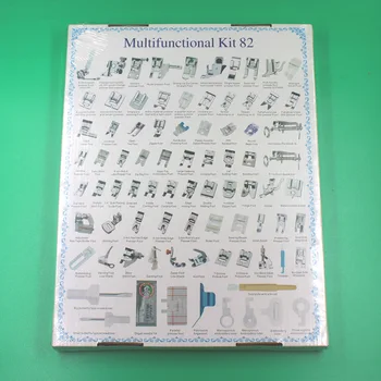 набор из 82 предметов Простого английского ножного пресса для шитья, многофункциональная швейная машинка, ножной пресс 82, Аксессуары для швейных инструментов