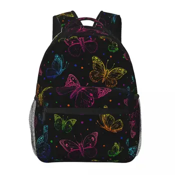 Набор школьных сумок с 3D принтом бабочки для девочек-подростков, детский рюкзак для начальной школы, сумки для книг, детская сумка-ранец