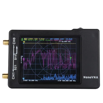 Новый NanoVNA-H 2,8-дюймовый ЖК-дисплей NanoVNA VNA HF VHF UHF UV Векторный сетевой анализатор Антенный анализатор Поддержка Micro SD карты