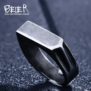 Новый магазин BEIER Новый Дизайн Уникального кольца из нержавеющей стали для мужчин Антикварные ювелирные изделия LLBR8-437R