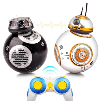 Обновите радиоуправляемого дроида BB Ball Со звуковым сопровождением 2.4G Модель автомобиля с дистанционным управлением Интеллектуальный Робот Детская Фигурка Детские игрушки Подарки