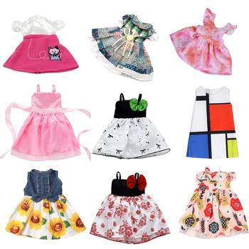 Одежда для куклы подходит для 17-18-дюймовых детских игрушек, новорожденной куклы и американской куклы, модное платье с бантом, подарок для девочки