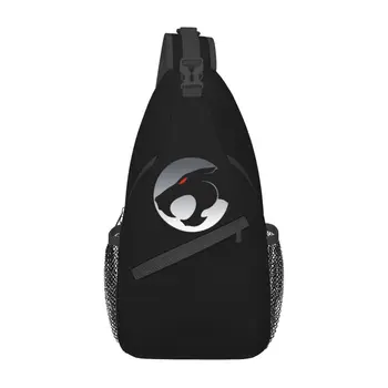 Повседневные сумки-слинги с логотипом Thundercats для Велоспорта, Кемпинга, Мужской Рюкзак через плечо с Рисунком Аниме