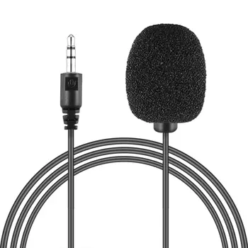 Портативный внешний 3,5 мм Мини-проводной зажим для воротника с лацканами Петличный Микрофон для ПК, ноутбука, громкой связи
