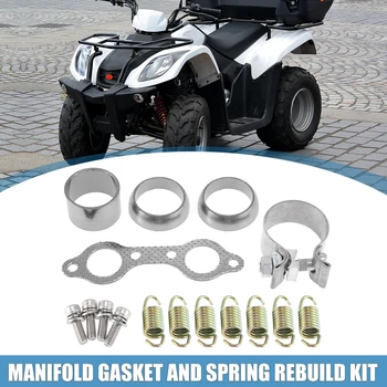 Прокладка выпускного коллектора Motoforti ATV и Пружинные болты Восстановительный Комплект Замена для Polaris RZR 800 2008 2009 2010 2011
