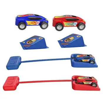 Пусковая установка для автомобилей, игрушки для наружных автомобилей, набор игрушек для летающих автомобилей с 2 автомобильными пусковыми установками и 2 воздушными машинами, игрушка в подарок для мальчиков и девочек