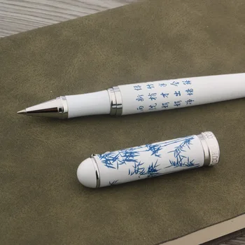 Роскошная шариковая ручка Duke D2 от бренда Duke в стиле китайской живописи, слива, бамбук, хризантема, орхидея, Металлические чернильные ручки, Новинка