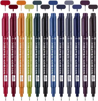 Ручки с микролиниями, Фломастеры 0,5 мм Для Рисования, Аниме-Ручки, Ручки для рисования Эскизов, Микроручка, Цветные ручки с микролиниями для Детей-художников