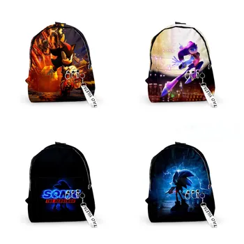 Рюкзак для отдыха Sonic, Студенческая сумка, Студенческий брелок, Школьная сумка, Портативный рюкзак для занятий спортом на открытом воздухе, путешествия