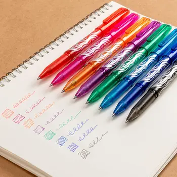 Стираемые ручки Стираемые разноцветные Гелевые Чернила Rolling Ball Extra Fine point Гладкие Пишущие Ручки 0,5 мм ручки Для офиса школы
