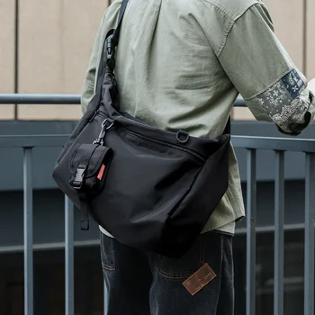 Японская мужская сумка через плечо Корейская версия сумки через плечо Мужская повседневная сумка-мессенджер Work Tide Маленькая сумка